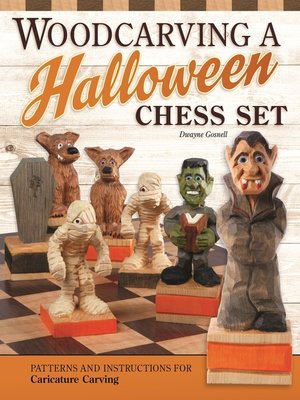 cover image of Woodcarving a Halloween Chess Set